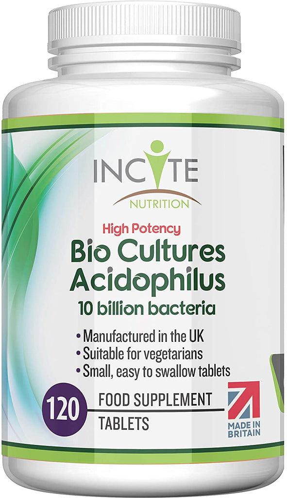 Acidophilus 10 Billion cfu Food Supplement - 120 Easy Swallow 6mm Tablets