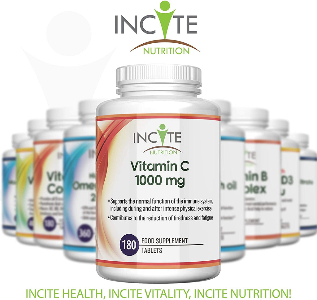 Vitamin C 1000mg | 180 Premium Tablets (6 Month’s Supply)