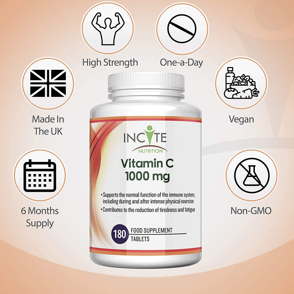 Vitamin C 1000mg | 180 Premium Tablets (6 Month’s Supply)